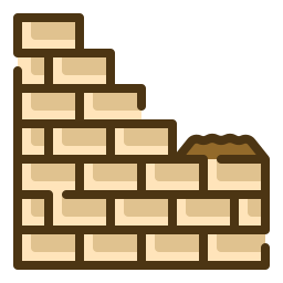 stenen muur icoon