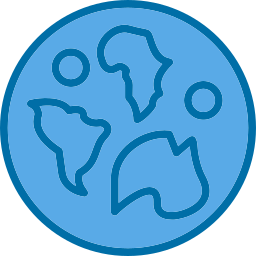 World map icon