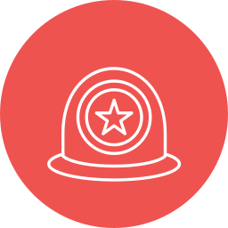 Police helmet icon