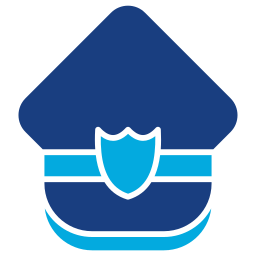 sombrero de policía icono