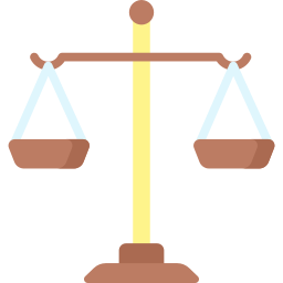 escala de justiça Ícone