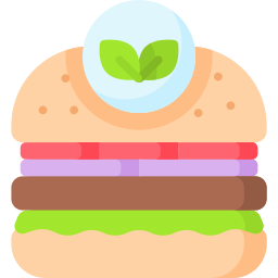 veganer burger icon