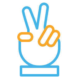 Peace sign icon