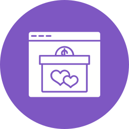 Online donation icon