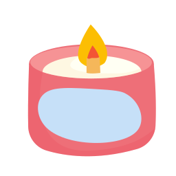 Scented candle icon