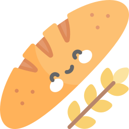 Wheat bread icon