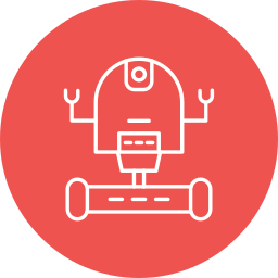 Space robot icon