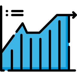 gráfico de linea icono