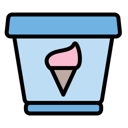 Ice cream cup icon