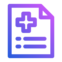 rapport médical Icône