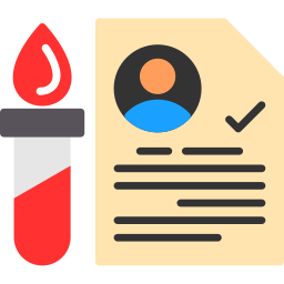 Blood test icon