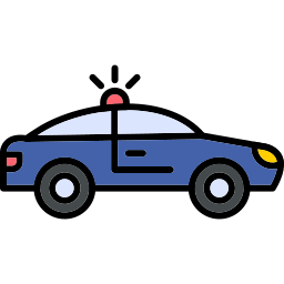 carro de polícia Ícone