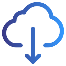 téléchargement cloud Icône