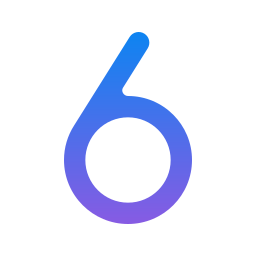 número 6 icono