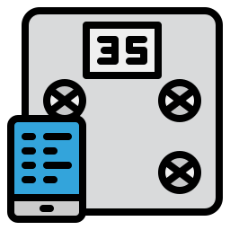 Weight scale icon