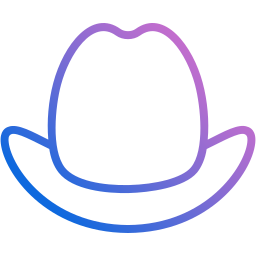 kowbojski kapelusz ikona