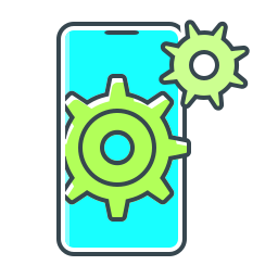servicio móvil icono