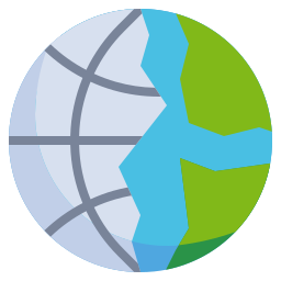 Earth globe icon