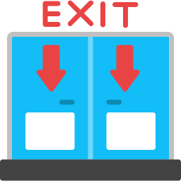 Exit door icon