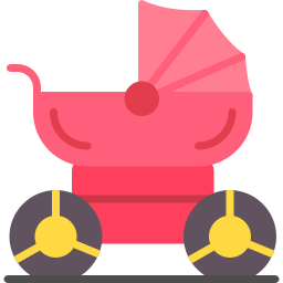 Baby carriage icon