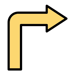 Turn right icon