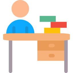 Office desk icon