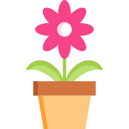 Flower pot icon