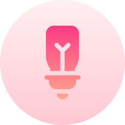 Energy saving light icon