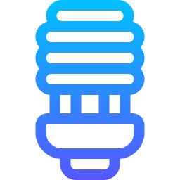 luce a risparmio energetico icona