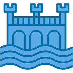 puente de agua icono