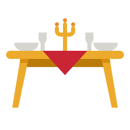 table à dinner Icône