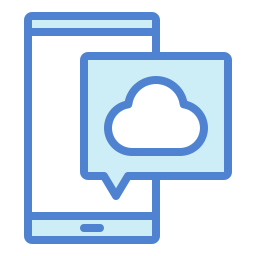 aplicación en la nube icono
