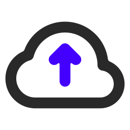 caricamento su cloud icona