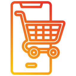 Mobile shopping icon