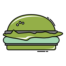 Vegan burger icon