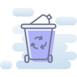 Plastic bin icon