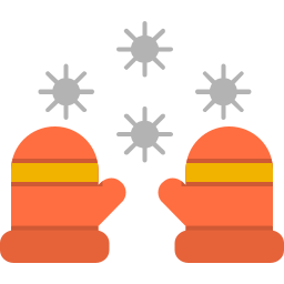 Winter gloves icon