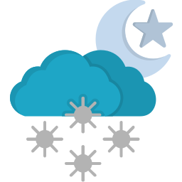 Night snow icon