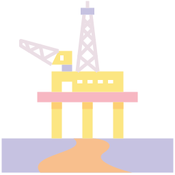 plate-forme pétrolière Icône