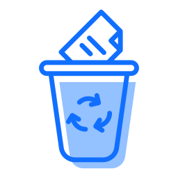 Paper bin icon