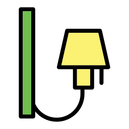 lámpara de pared icono