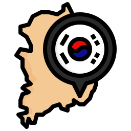 corea del sur icono