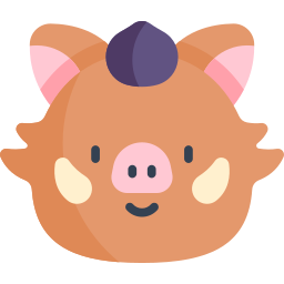 Cerdo salvaje icono