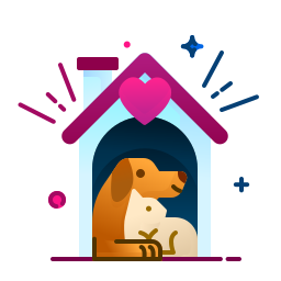 Animal shelter icon