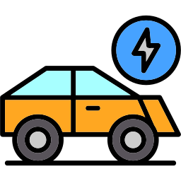 samochód elektryczny ikona