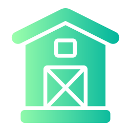 Garden shed icon