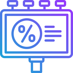 painel publicitário Ícone