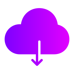 téléchargement cloud Icône