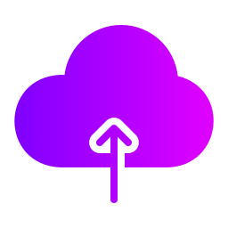 Cloud uploads icon