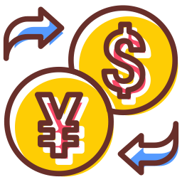 cambio de divisas icono